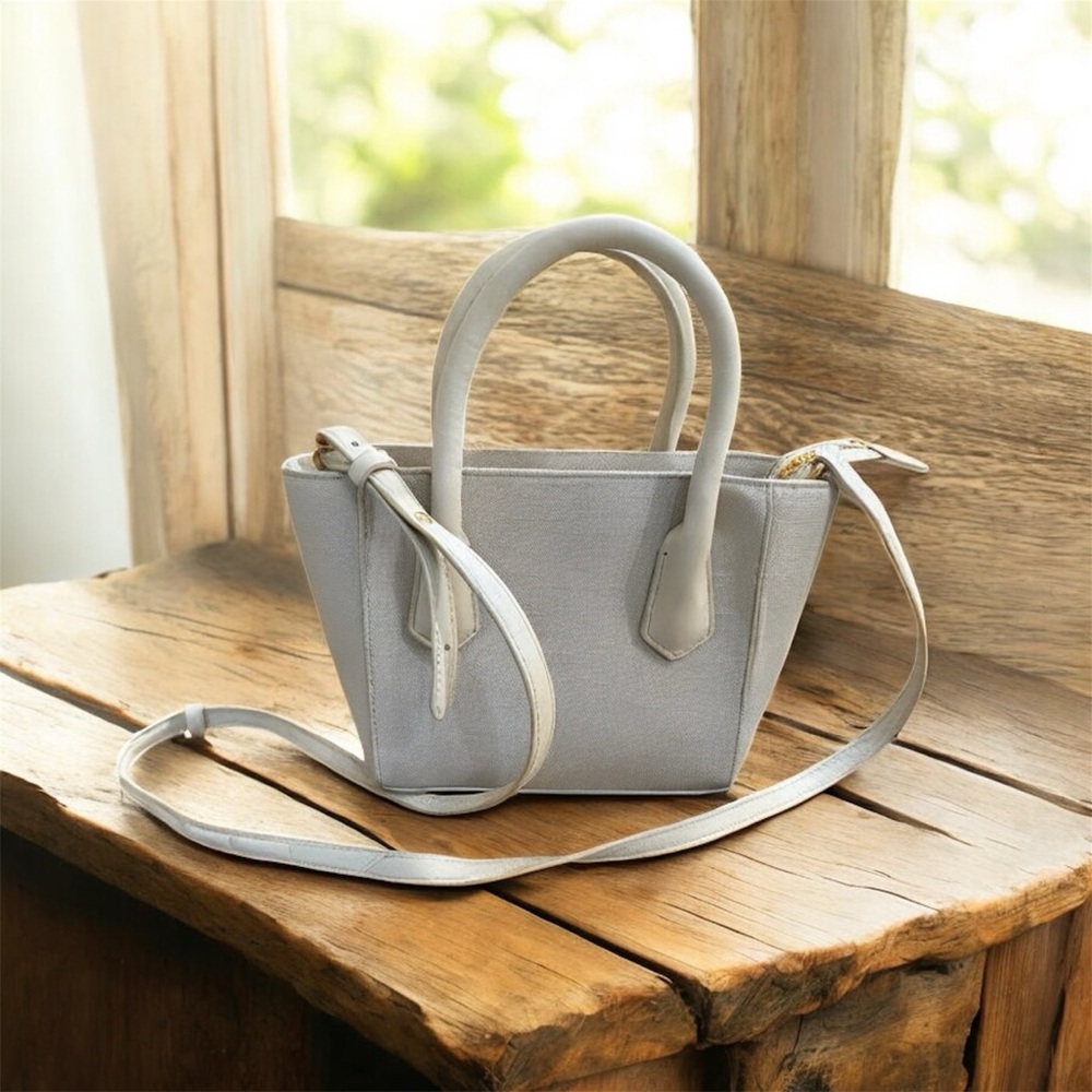 Retired Dagne Dover Tiny Tote in Linen Women's Handbag